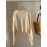 [Floral Cardigan for Women] Floral Pattern Women's Beige Cardigan - Long Sleeve Sweater with Round Neck for Spring/Fall Layering | Everyday & Formal Outfits, Lightweight Fabric, Textured Knitwear, Durable Knitwear, Office Wear, Fall Wardrobe