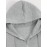 Women'S Casual Gray Hoodie with Double Bow Print - Long Sleeve, Zip-Up Pullover, All-Season Comfort, Casual Wear Hoodie|Casual Style Hoodie|Zippered Hoodie